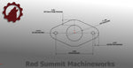 2 Bolt Tube Flange Designed to Spec.