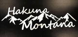 Hakuna Montana metal wall art