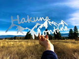 Hakuna Montana metal wall art