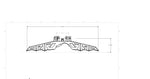 CAD drawing of AAM 11.5 Full-Width Rear Axle Truss for GM & Dodge AAM Rear Axles