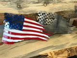 Tattered Waving American Flag