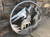 Personalized Metal Welcome Ranch Signs in the Bitterroot Valley, Montana