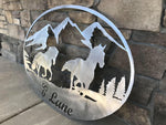 Personalized Metal Welcome Ranch Signs in the Bitterroot Valley, Montana