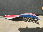 Tattered Waving American Flag